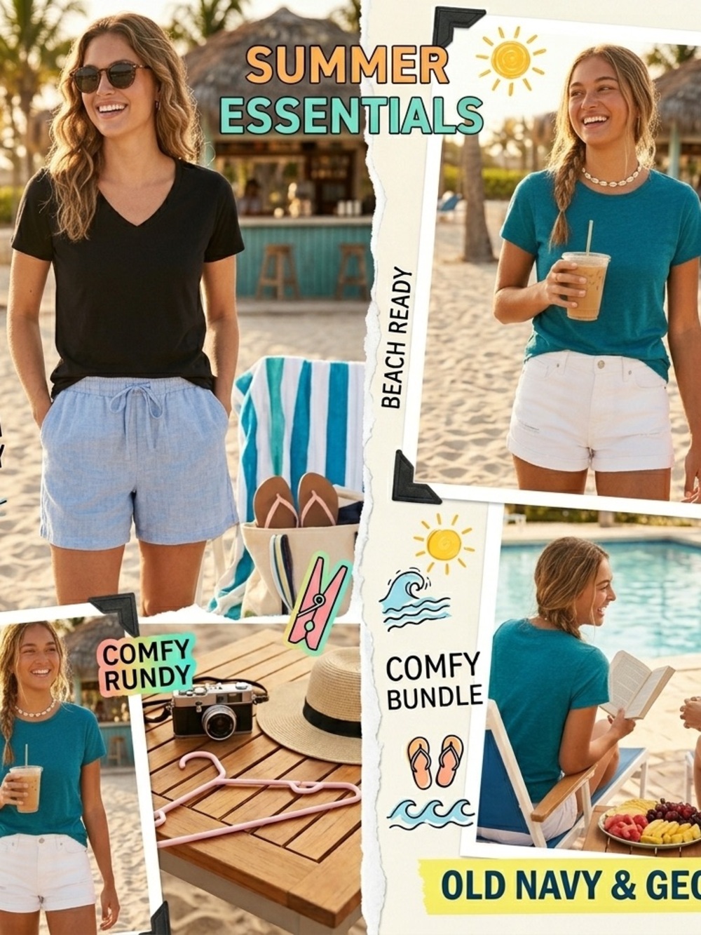 Lots of two Old Navy and George short sleeve tees-Medium